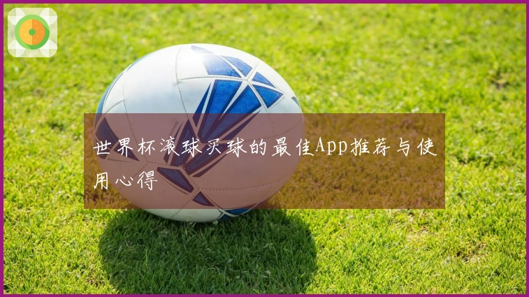 世界杯滚球买球的最佳App推荐与使用心得